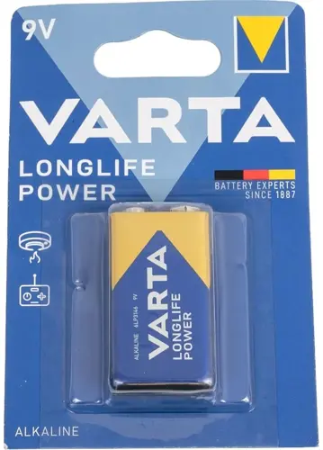 ������� Varta Longlife power 6LR61 (1��) ������� (04922121411) (�������� 10 ��.)