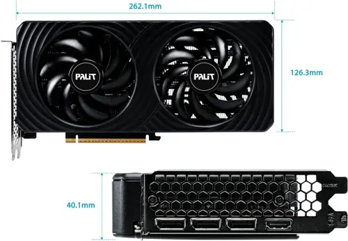 ���������� Palit PCI-E 5.0 PA-RTX5060 DUAL NVIDIA GeForce RTX 5060 8Gb 128bit GDDR7 2280/28000 HDMIx1 DPx3 HDCP Ret (NE75060019P1-GB2063D)
