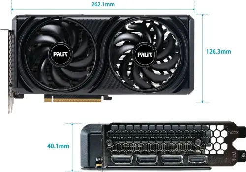 ���������� Palit PCI-E 5.0 PA-RTX5060 INFINITY 2 OC NVIDIA GeForce RTX 5060 8Gb 128bit GDDR7 2280/28000 HDMIx1 DPx3 HDCP Ret (NE75060V19P1-GB2063L)