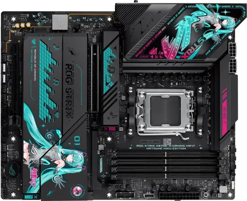 ����������� ����� Asus ROG STRIX X870E-H GAMING MIKU Socket AM5 AMD X870E 4xDDR5 ATX AC`97 8ch(7.1) 5Gigabit RAID+HDMI (ROG STRIX X870E-H GAMING MIKU)