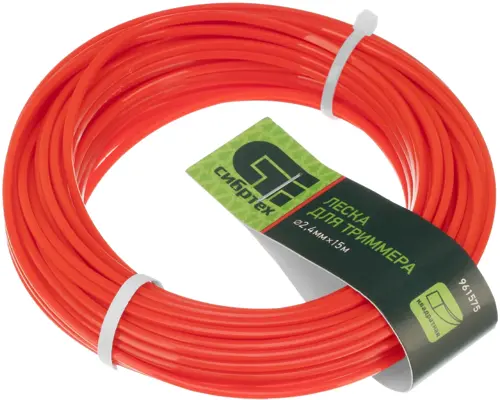 СИБРТЕХ Леска для садовых триммеров Сибртех 961575 d=2.4мм L=15м (961575) СИБРТЕХ Леска для садовых триммеров Сибртех 961575 d=2.4мм L=15м (961575)