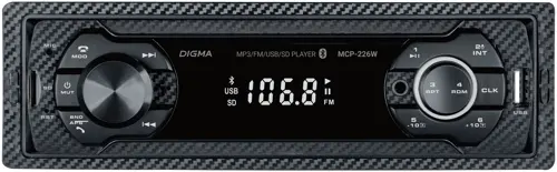 Автомагнитола Digma MCP-226W 1DIN 4x45Вт 2 (MCP-226W) Автомагнитола Digma MCP-226W 1DIN 4x45Вт 2 (MCP-226W)