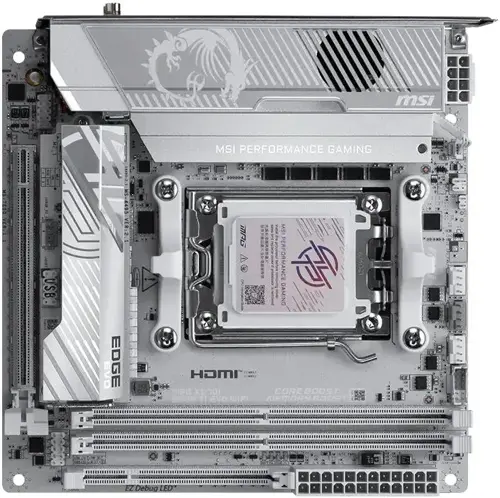 ����������� ����� MSI MPG X870I EDGE TI EVO WIFI Socket AM5 AMD X870E 2xDDR5 mini-ITX AC`97 8ch(7.1) 5Gigabit RAID+HDMI (MPG X870I EDGE TI EVO WIFI)
