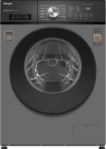 Стиральная машина Weissgauff WM 45127 Direct Drive Inverter Steam Deep класс: A+++ загр.фронтальная макс.:7кг темно-серый инвертор (440461) Стиральная машина Weissgauff WM 45127 Direct Drive Inverter Steam Deep класс: A+++ загр.фронтальная макс.:7кг темно-серый инвертор (440461)