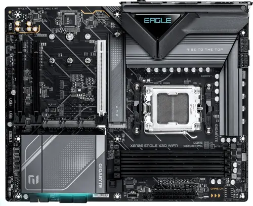 ����������� ����� Gigabyte X870E EAGLE X WF7 Socket AM5 AMD X870E 4xDDR5 ATX AC`97 8ch(7.1) 5Gigabit RAID+HDMI (X870E EAGLE X3D WIFI7)