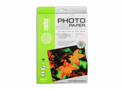���������� Cactus CS-MA4190100 A4/190�/�2/100�./����� ������� ��� �������� ������ (CS-MA4190100)
