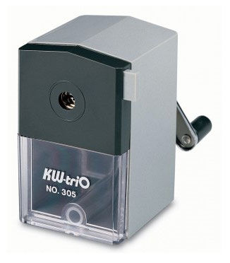 Точилка для карандашей механическая Kw-Trio 305Agr 1 отверстие пластик серый (305AGR) Точилка для карандашей механическая Kw-Trio 305Agr 1 отверстие пластик серый (305AGR)