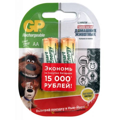  GP Smart Energy 100AAHCSV AA NiMH 1000mAh (2) (GP 100AAHCSV-2CR2) ( 10 .)