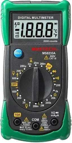 Мультиметр Mastech MS8233A цифровой зеленый/черный (13-2014) (13-2014) Мультиметр Mastech MS8233A цифровой зеленый/черный (13-2014) (13-2014)