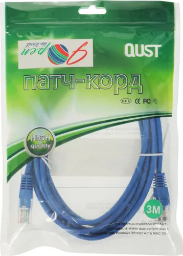 ����-���� Premier ANP511_3M_B UTP 4 ���� cat.5E CCA molded 3� ����� outdoor RJ-45 (m)-RJ-45 (m) (ANP511_3M_B)