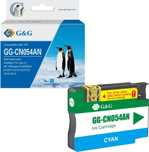 �������� �������� G&G GG-CN054AN �933XL ������� (14��) ��� HP Officejet 6100/6600/6700/7110/7510 (GG-CN054AN)
