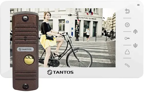 Комплект домофона Tantos Amelie kit белый (00-00189398) Комплект домофона Tantos Amelie kit белый (00-00189398)