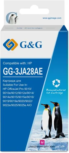 Картридж струйный G&G GG-3JA28AE 963XL пурпурный (25.8мл) для HP OfficeJet Pro 9010/9010e/9012/9012e/9014/9014e/9015/9015e/9016/9019/9019e/9020/9022/9022e/9025/9025e AIO с чипом (GG-3JA28AE) Картридж струйный G&G GG-3JA28AE 963XL пурпурный (25.8мл) для HP OfficeJet Pro 9010/9010e/9012/9012e/9014/9014e/9015/9015e/9016/9019/9019e/9020/9022/9022e/9025/9025e AIO с чипом (GG-3JA28AE)