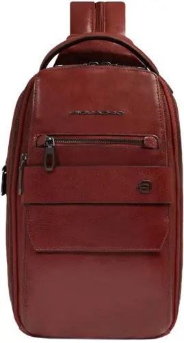 Рюкзак слинг мужской Piquadro Solm CA7028S141/CU табачный натур.кожа (CA7028S141/CU) Рюкзак слинг мужской Piquadro Solm CA7028S141/CU табачный натур.кожа (CA7028S141/CU)