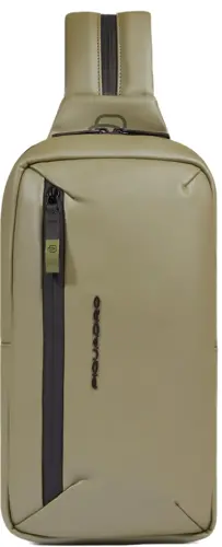 Рюкзак слинг Piquadro Corner 2.0 CA6466C2OW/VE3 хаки полиуретан (CA6466C2OW/VE3) Рюкзак слинг Piquadro Corner 2.0 CA6466C2OW/VE3 хаки полиуретан (CA6466C2OW/VE3)