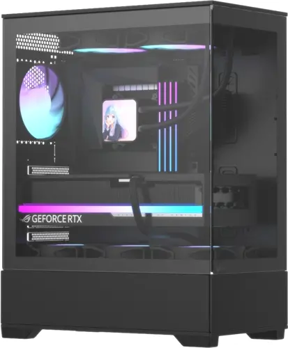 ������ Formula Crystal Z1 V2 ������ ��� �� ATX 6x120mm 2x140mm 1xUSB2.0 1xUSB3.0 audio bott PSU (CRYSTAL Z1 V2 BLACK)