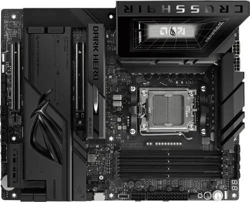 ����������� ����� Asus ROG CROSSHAIR X870E DARK HERO Socket AM5 AMD X870E 4xDDR5 ATX AC`97 8ch(7.1) 1 x 10Gigabit + 1 x 5Gigabit RAID+HDMI (ROG CROSSHAIR X870E DARK HERO)