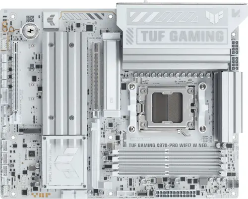 ����������� ����� Asus TUF GAMING X870-PRO WIFI7 W NEO Socket AM5 AMD X870 4xDDR5 ATX AC`97 8ch(7.1) 5Gigabit RAID+HDMI (TUF GAMING X870-PRO WIFI7 W NE)