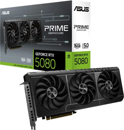 Видеокарта Asus PCI-E 5.0 PRIME-RTX5080-16G NVIDIA GeForce RTX 5080 16Gb 256bit GDDR7 2617/30000 HDMIx1 DPx3 HDCP Ret (PRIME-RTX5080-16G) Видеокарта Asus PCI-E 5.0 PRIME-RTX5080-16G NVIDIA GeForce RTX 5080 16Gb 256bit GDDR7 2617/30000 HDMIx1 DPx3 HDCP Ret (PRIME-RTX5080-16G)