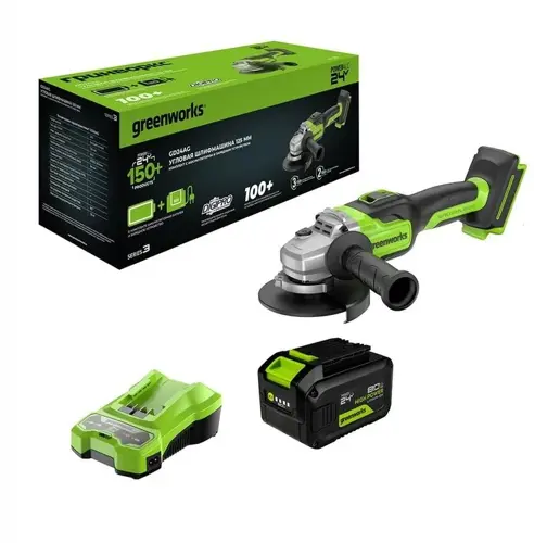 ���������������� ������ Greenworks GD24AG 758�� 10500��/��� ���.����.:M14 d=125�� (3200207CUH) (3200207CUH)