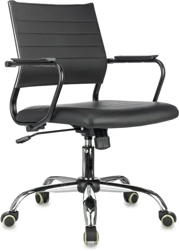 Кресло Бюрократ CH Balance-Low SL PU Line черный экокожа низк.спин. крестов. металл хром (CH BAL-LOW SL B-PU L) Кресло Бюрократ CH Balance-Low SL PU Line черный экокожа низк.спин. крестов. металл хром (CH BAL-LOW SL B-PU L)