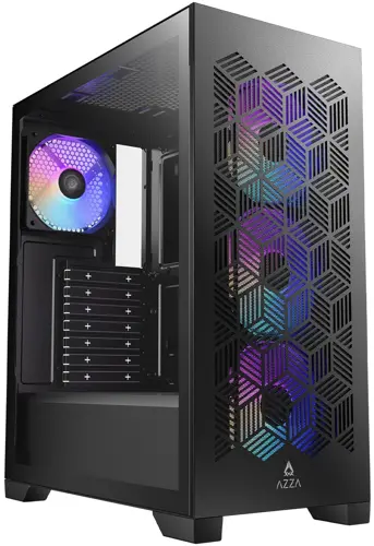 ������ Azza AEROHEX ������ ��� �� ATX 6x120mm 2x140mm 1xUSB2.0 1xUSB3.0 audio bott PSU (CSAZ-203A03)