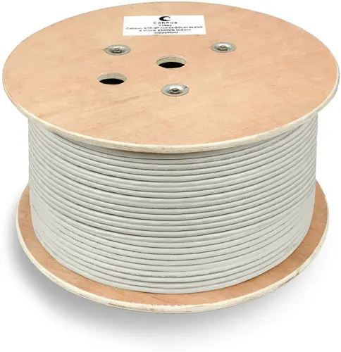 Кабель информационный Cabeus FTP-4P-CAT.6-SOLID-GY кат.6 U/FTP 4 пары PVC внутренний 305м серый (FTP-4P-CAT.6-SOLID-GY) Кабель информационный Cabeus FTP-4P-CAT.6-SOLID-GY кат.6 U/FTP 4 пары PVC внутренний 305м серый (FTP-4P-CAT.6-SOLID-GY)