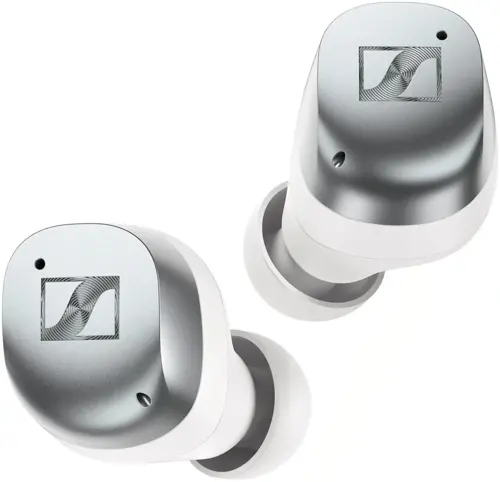 Гарнитура внутриканальные Sennheiser Momentum True Wireless 4 серебристый/белый беспроводные bluetooth в ушной раковине (700366 MTW4 WHITE SILVER) (700366 MTW4 WHITE SILVER) Гарнитура внутриканальные Sennheiser Momentum True Wireless 4 серебристый/белый беспроводные bluetooth в ушной раковине (700366 MTW4 WHITE SILVER) (700366 MTW4 WHITE SILVER)