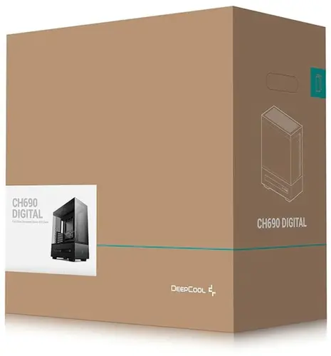 ������ Deepcool CH690 Digital ������ ��� �� ATX 10x120mm 10x140mm 2xUSB3.0 audio bott PSU (R-CH690-BKNNA0D-G-1)