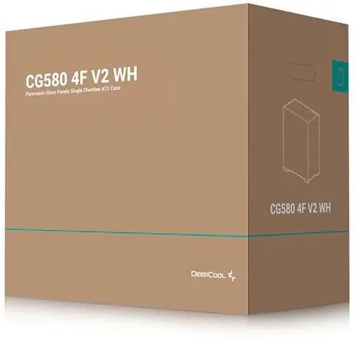 ������ Deepcool CG580 4F V2 WH ����� ��� �� ATX 6x120mm 4x140mm 2xUSB3.0 audio bott PSU (R-CG580-WHADA4-G-2)