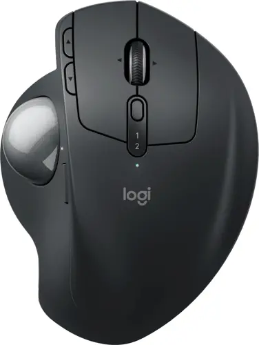 ������� Logitech Trackball MX Ergo S ���������� ���������� 2048dpi silent �������. BT/Radio USB 8but (910-007261) (910-007261)