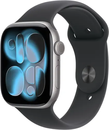 �����-���� Apple Watch Series 11 A3333 46�� OLED ����.����� ������ Sport Band ���.������ ����.�����.:M/L (MEV44AF/A) (MEV44AF/A)
