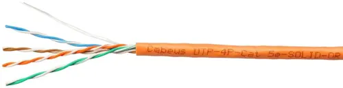 Кабель информационный Cabeus UTP-4P-CAT.5E-SOLID-OR кат.5E U/UTP 4 пары 24AWG PVC внутренний 305м оранжевый (UTP-4P-CAT.5E-SOLID-OR) Кабель информационный Cabeus UTP-4P-CAT.5E-SOLID-OR кат.5E U/UTP 4 пары 24AWG PVC внутренний 305м оранжевый (UTP-4P-CAT.5E-SOLID-OR)