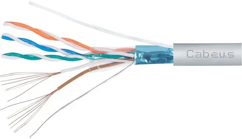 Кабель Cabeus FTP-4P-CAT.5E-PATCH-LSZH-GY кат.5E F/UTP 4 пары LSZH внутренний 305м серый (FTP-4P-CAT.5E-PATCH-LSZH-GY) Кабель Cabeus FTP-4P-CAT.5E-PATCH-LSZH-GY кат.5E F/UTP 4 пары LSZH внутренний 305м серый (FTP-4P-CAT.5E-PATCH-LSZH-GY)