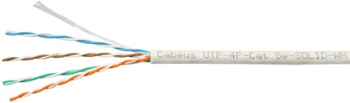 Кабель информационный Cabeus UTP-4P-CAT.5E-SOLID-WH кат.5E U/UTP 4 пары PVC внутренний 305м белый (UTP-4P-CAT.5E-SOLID-WH) Кабель информационный Cabeus UTP-4P-CAT.5E-SOLID-WH кат.5E U/UTP 4 пары PVC внутренний 305м белый (UTP-4P-CAT.5E-SOLID-WH)