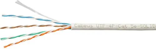 Кабель информационный Cabeus UTP-4P-CAT.5E-SOLID-GY-LIGHT кат.5E U/UTP 4 пары PVC внутренний 305м серый (UTP-4P-CAT.5E-SOLID-GY-LIGHT) Кабель информационный Cabeus UTP-4P-CAT.5E-SOLID-GY-LIGHT кат.5E U/UTP 4 пары PVC внутренний 305м серый (UTP-4P-CAT.5E-SOLID-GY-LIGHT)