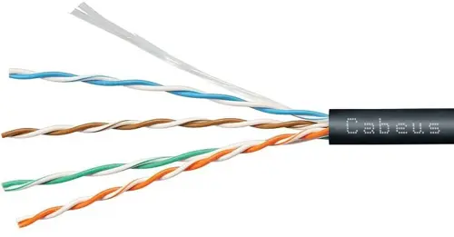 ������ �������������� Cabeus UTP-4P-Cat.5e-SOLID-OUT-LSZH-UV-100 ���.5E U/UTP 4 ���� LSZH ������������� 100� ������