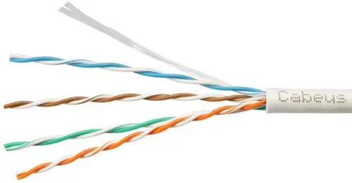 ������ �������������� Cabeus UTP-4P-Cat.5e-SOLID-LSZH-GY-LIGHT-100 ���.5E U/UTP 4 ���� LSZH ���������� 100� �����