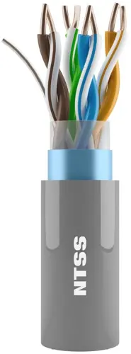 Кабель информационный NTSS NTSS-IN-FUTP4-5E-LSZH-GY кат.5E F/UTP 4 пары 24AWG LSZH внутренний 305м серый (NTSS-IN-FUTP4-5E-LSZH-GY) Кабель информационный NTSS NTSS-IN-FUTP4-5E-LSZH-GY кат.5E F/UTP 4 пары 24AWG LSZH внутренний 305м серый (NTSS-IN-FUTP4-5E-LSZH-GY)