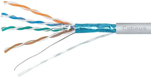 ������ Cabeus FTP-4P-CAT.5E-SOLID-LSLTX-GY ���.5E F/UTP 4 ���� PVC ���������� 305� ����� (FTP-4P-CAT.5E-SOLID-LSLTX-GY)