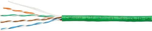 Кабель информационный Cabeus UTP-4P-CAT.5E-SOLID-LSLTX-GN кат.5E U/UTP 4 пары PVC внутренний 305м зеленый (UTP-4P-CAT.5E-SOLID-LSLTX-GN) Кабель информационный Cabeus UTP-4P-CAT.5E-SOLID-LSLTX-GN кат.5E U/UTP 4 пары PVC внутренний 305м зеленый (UTP-4P-CAT.5E-SOLID-LSLTX-GN)