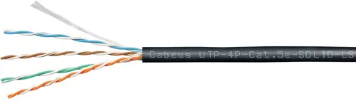������ �������������� Cabeus UTP-4P-CAT.5E-SOLID-LSZH-BK ���.5E U/UTP 4 ���� LSZH ���������� 305� ������ (UTP-4P-CAT.5E-SOLID-LSZH-BK)
