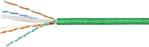 ������ �������������� Cabeus UTP-4P-CAT.6-SOLID-LSLTX-GN ���.6 U/UTP 4 ���� PVC ���������� 305� ������� (UTP-4P-CAT.6-SOLID-LSLTX-GN)
