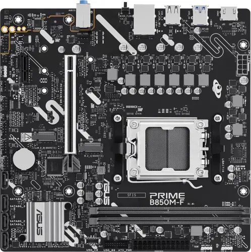 Материнская плата Asus PRIME B850M-F Socket AM5 AMD B850 2xDDR5 mATX AC`97 8ch(7.1) GbLAN RAID+VGA+HDMI (PRIME B850M-F) Материнская плата Asus PRIME B850M-F Socket AM5 AMD B850 2xDDR5 mATX AC`97 8ch(7.1) GbLAN RAID+VGA+HDMI (PRIME B850M-F)