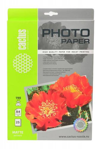 ���������� Cactus CS-MA419025 A4/190�/�2/25�./����� ������� ��� �������� ������ (CS-MA419025)