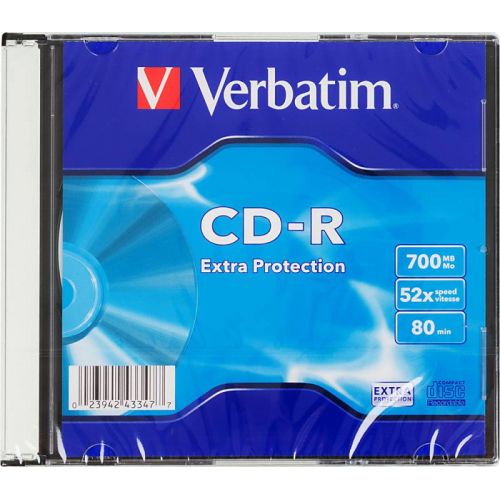  CD-R Verbatim 700Mb 52x Slim case (200) (43347) (43347)