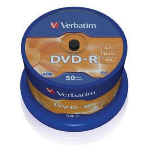  DVD-R Verbatim 4.7Gb 16x Cake Box (50) (43548) (43548)