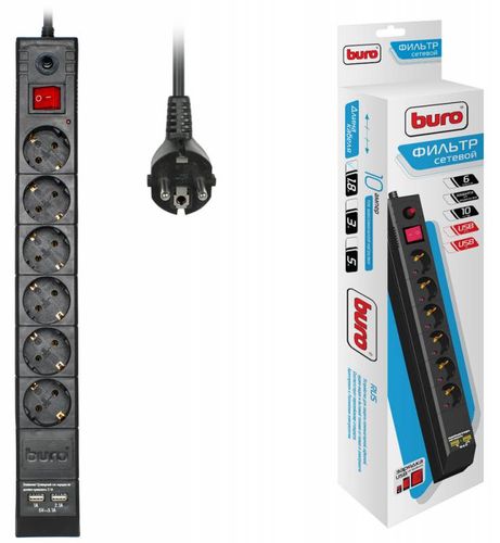   Buro BU-SP1.8_USB_2A-B 1.8 (6 )  () (BU-SP1.8_USB_2A-B)