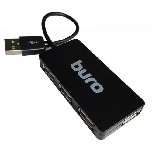  USB 2.0 Buro BU-HUB4-U2.0-Slim 4.  (BU-HUB4-U2.0-SLIM)