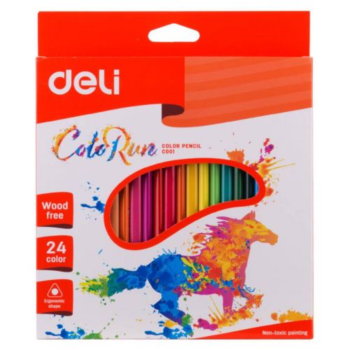 ��������� ��. Deli EC00120 ColoRun ��������. ������� 24��. �������/�������. (24��) (EC00120) (�������� 24 ��.)